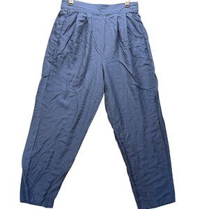 Karen Scott Womens Blue Pleated Parachute Pants Size M